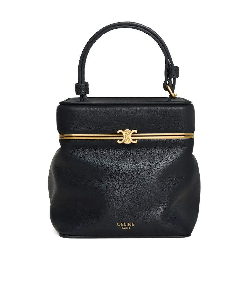 Small Triomphe Frame In Supple Calfskin