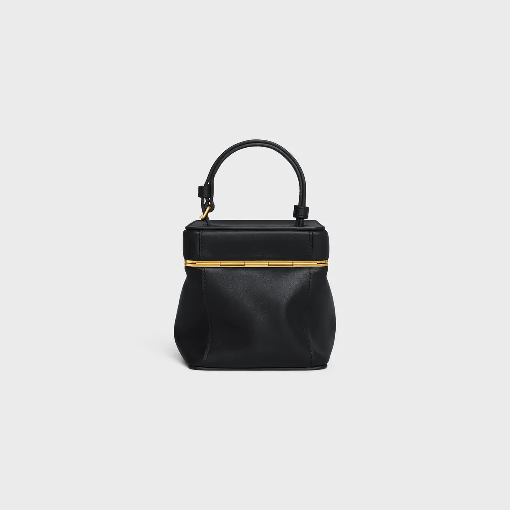 Small Triomphe Frame In Supple Calfskin