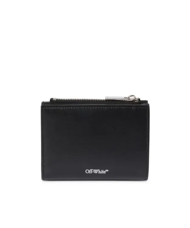 Off-White Jitney Logo Printed Zip-Up Wallet