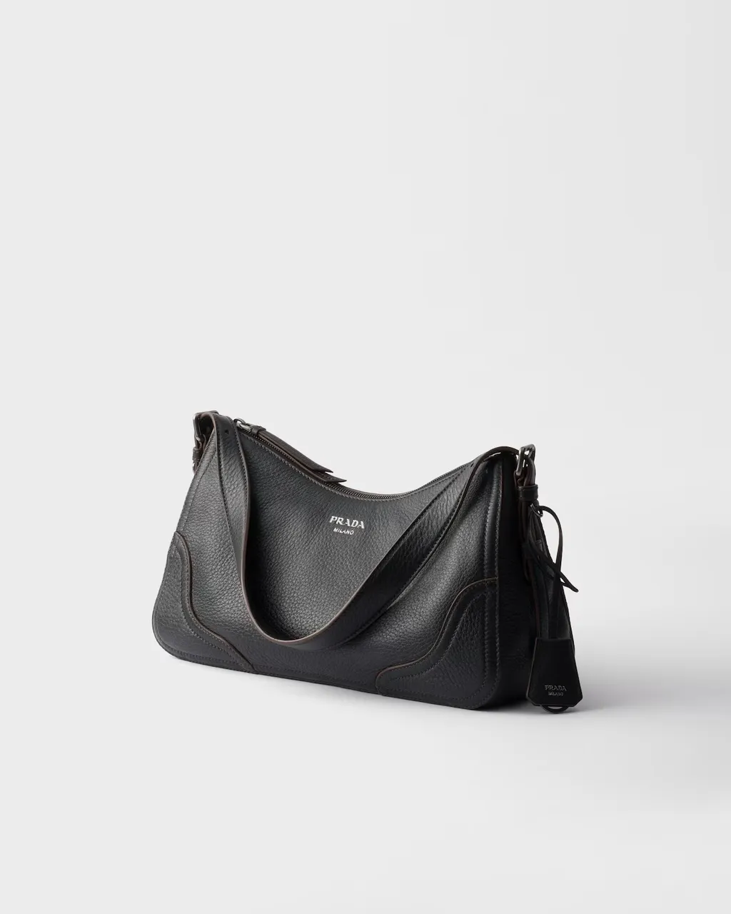 Prada AimÈE Large Leather Shoulder Bag