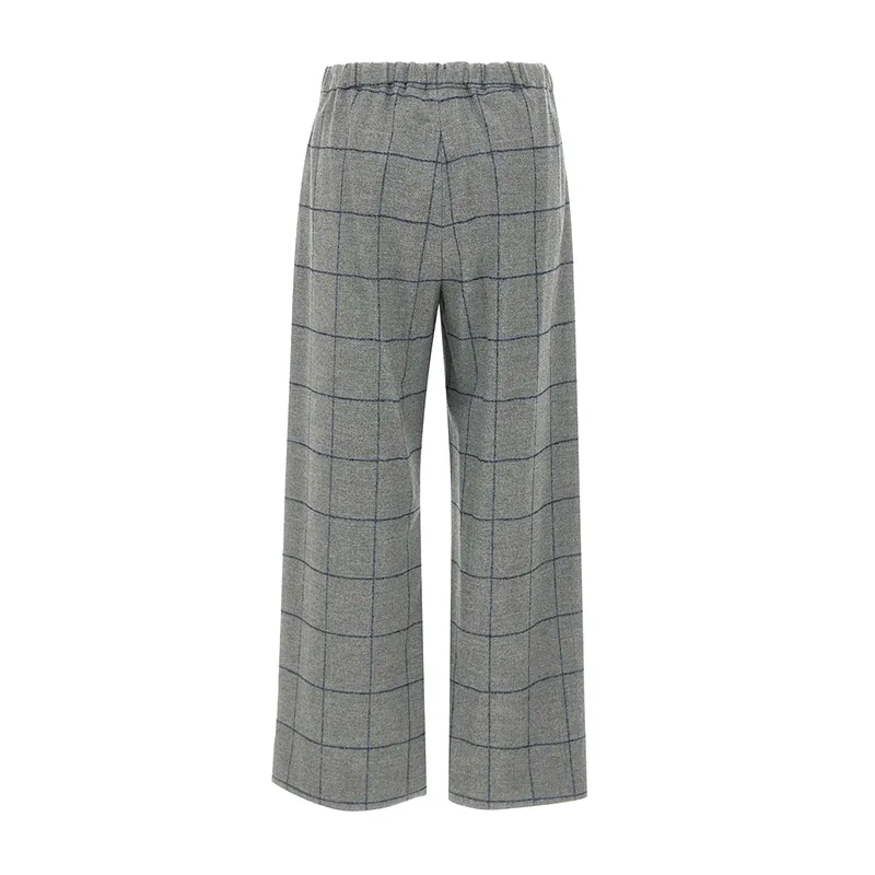 's Max Mara Checked Drawstring Trousers