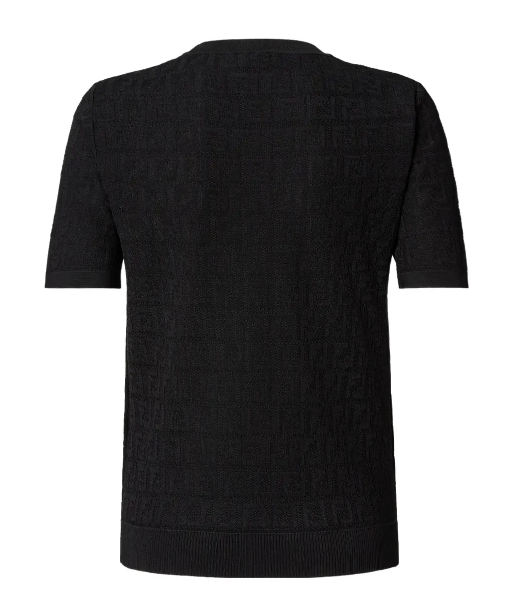 Fendi Ff Jacquard Short Sleeved Jumper
