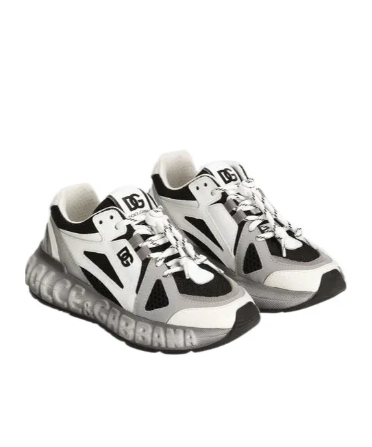 Dolce & Gabbana Kids Logo Embossed Sneakers