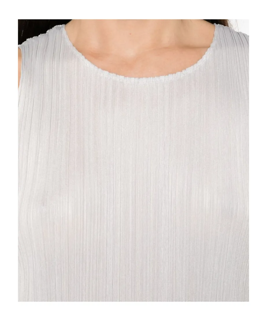 Pleated Sleeveless Maxi Dress