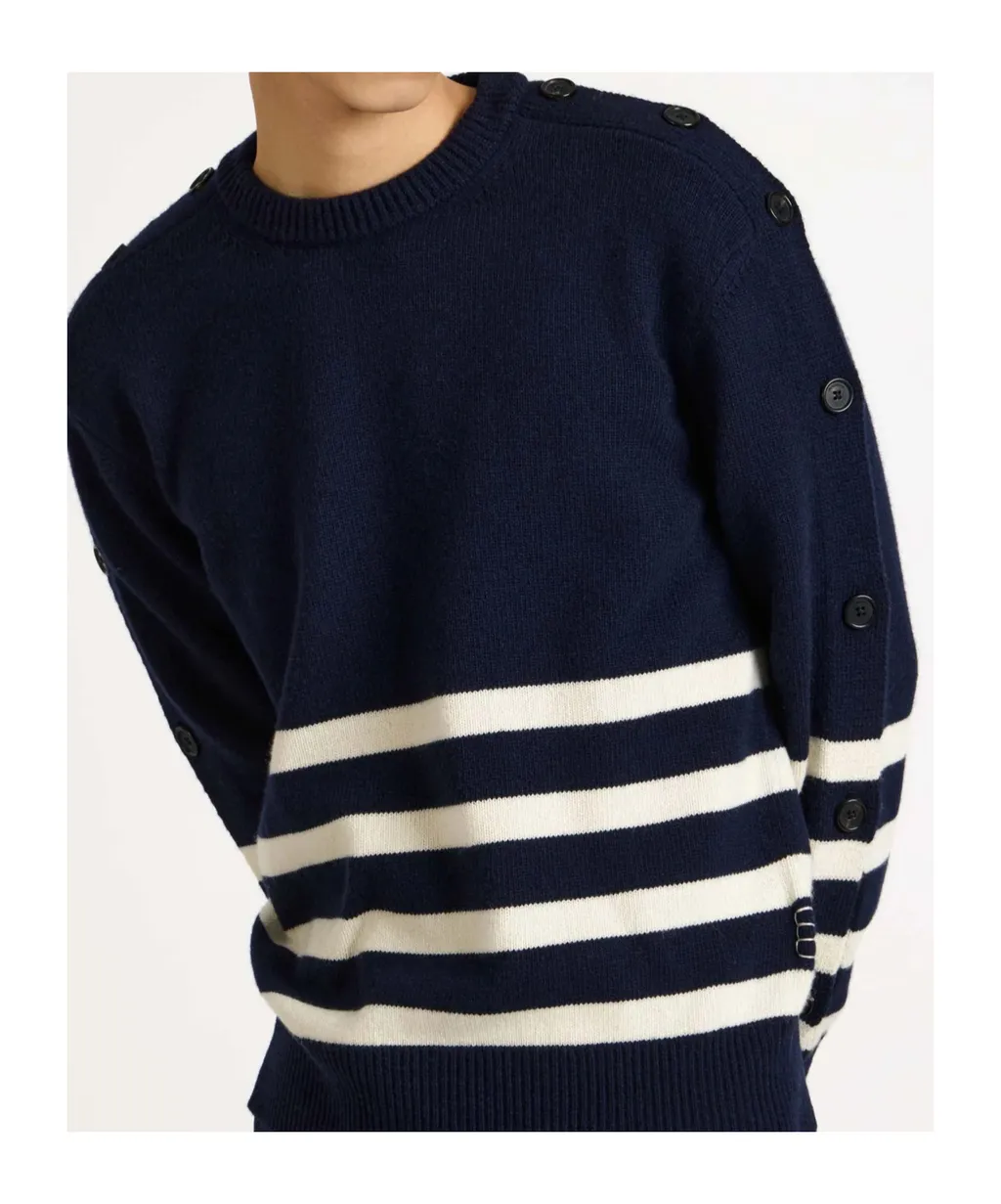 Jw Anderson Stripe Detailed Crewneck Jumper