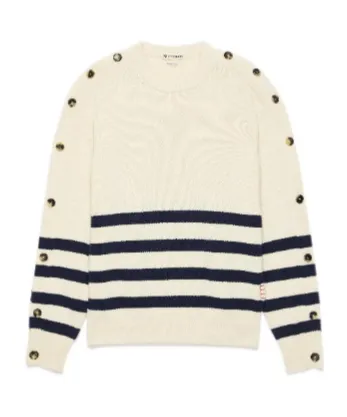 Jw Anderson Buttoned Sleeve Breton Jumper
