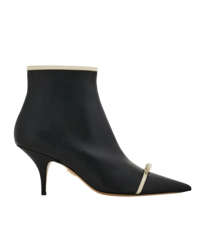 Pointed Ankle Boot With Mini Bow Detail