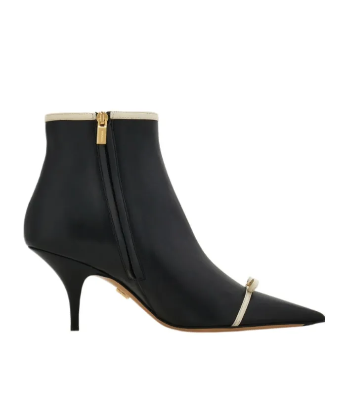 Pointed Ankle Boot With Mini Bow Detail