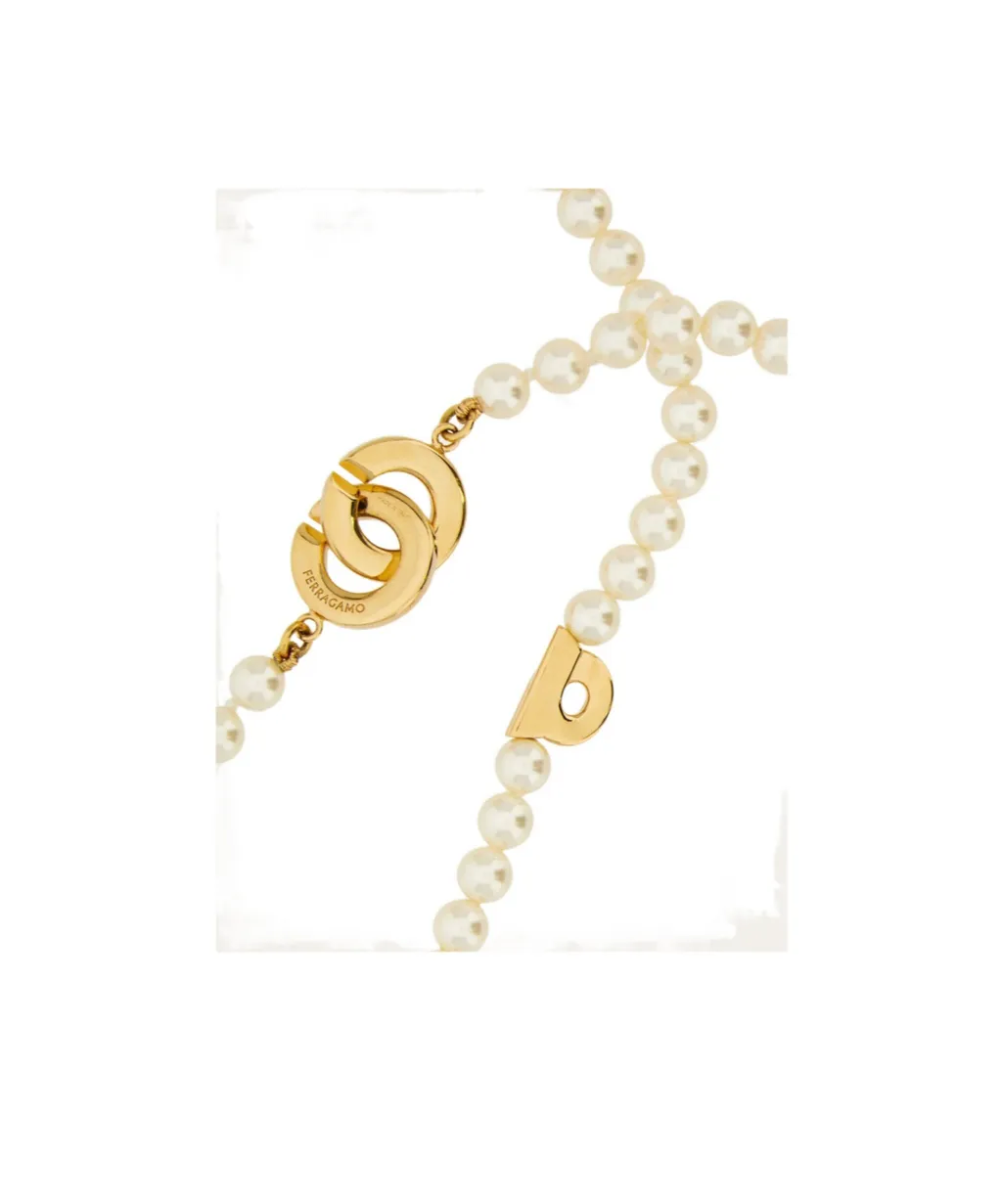 Double Strand Necklace With Pearls