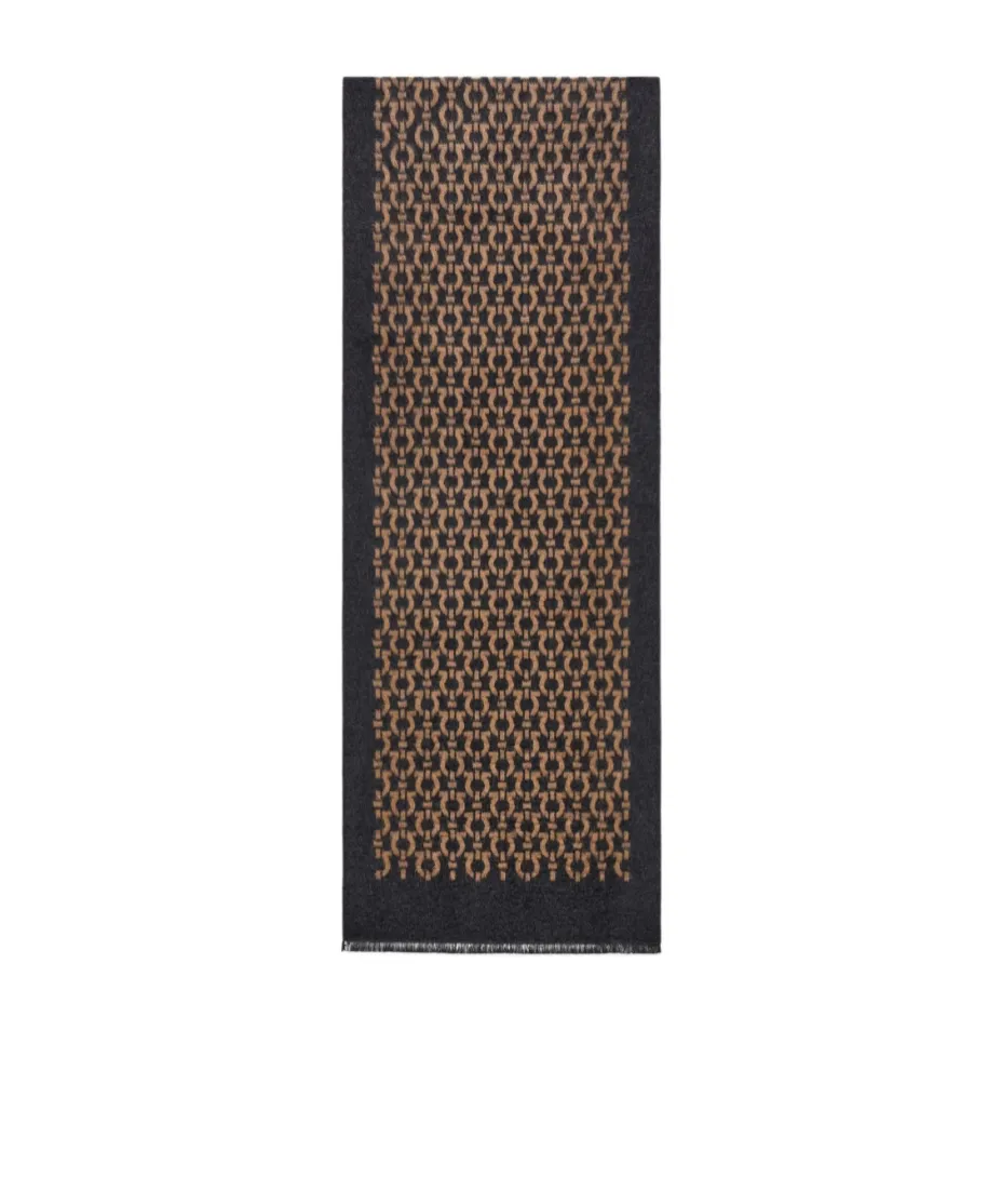Gancini Silk Scarf