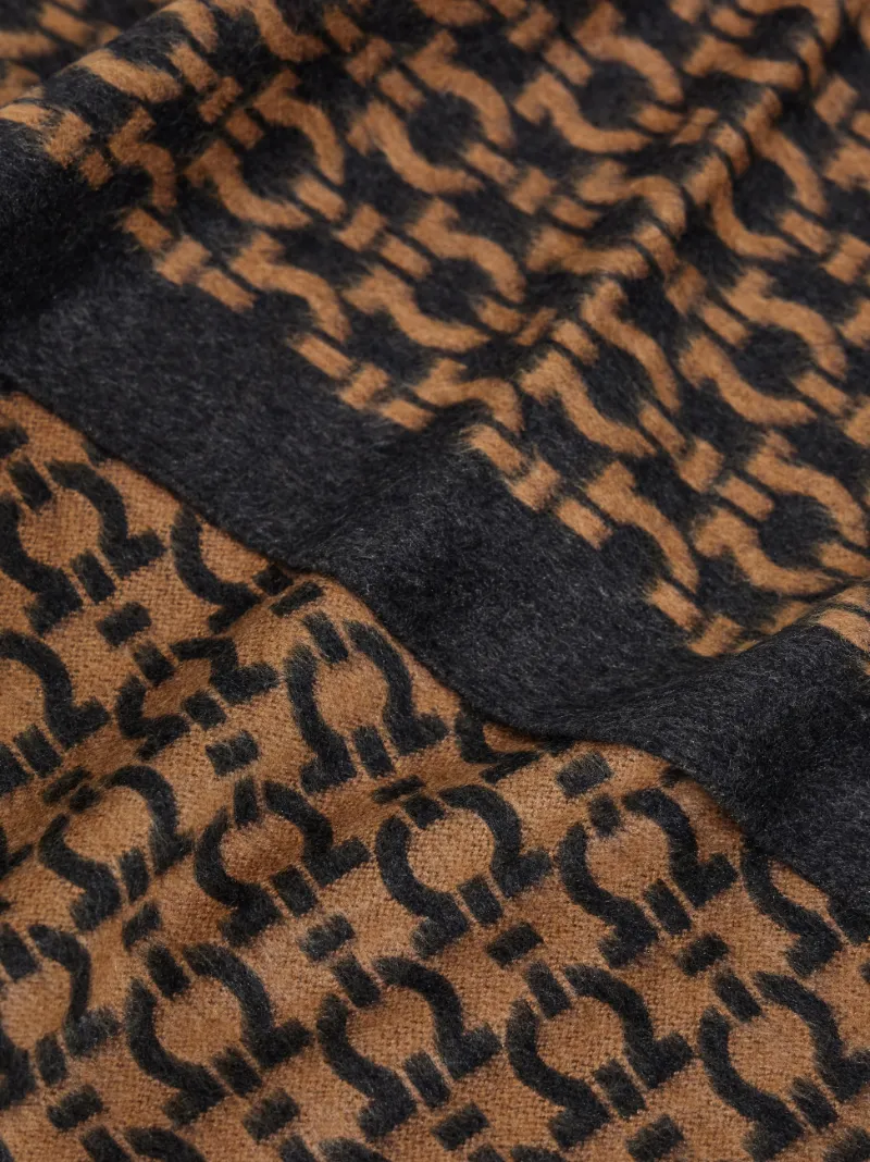 Gancini Silk Scarf