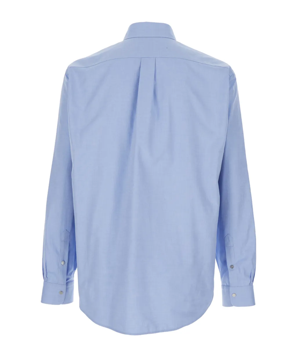 Fendi Logo Embroidered Bown-Down Oxford Shirt