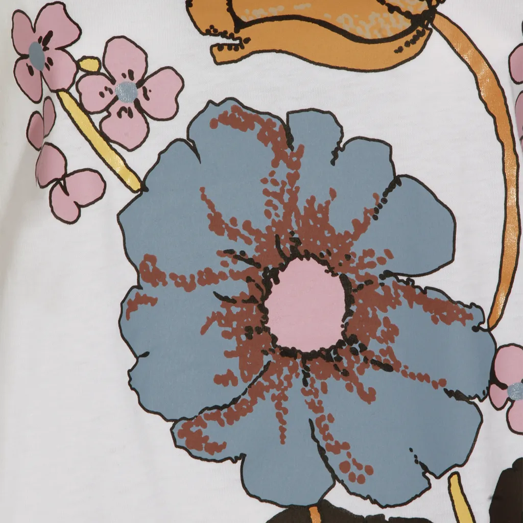 Marni Floral Printed Crewneck T-Shirt