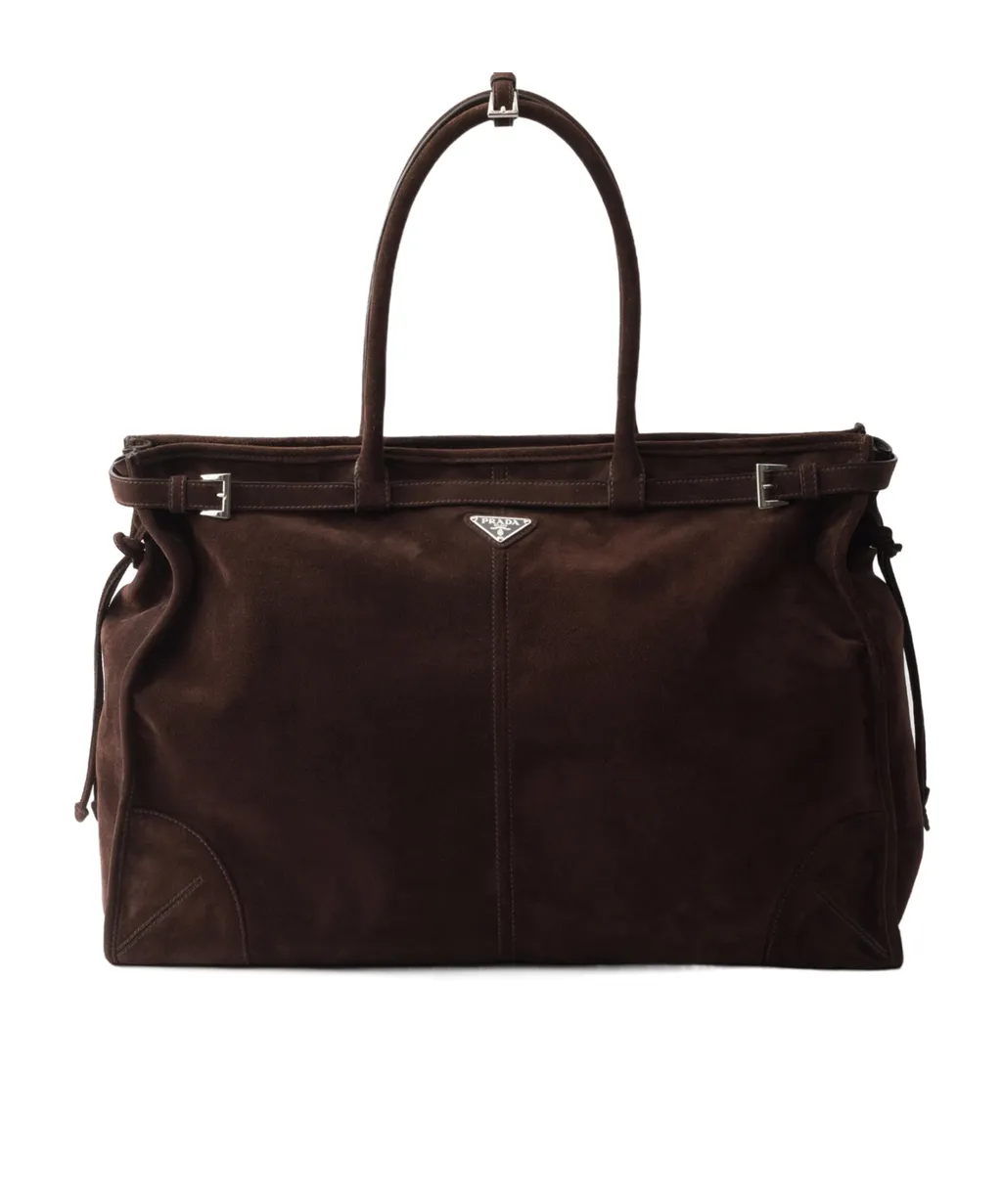 Prada Bonnie Suede Tote Bag