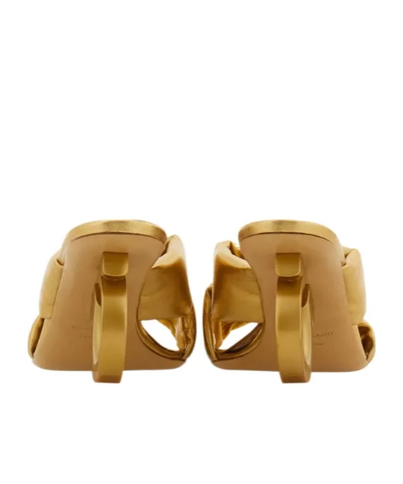 Padded Sandal With Gancini Heel