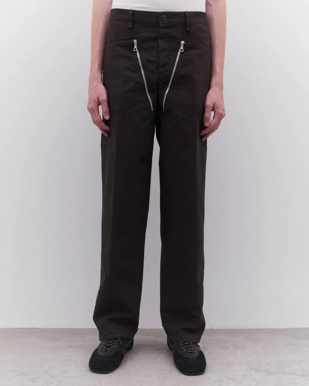 Men’S Zip Detail Trousers