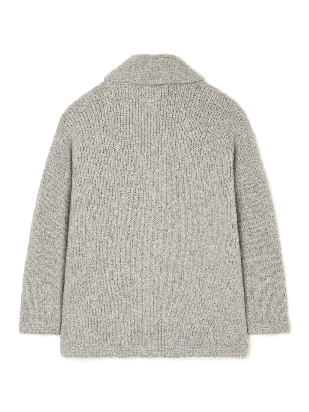 Shawl-Collar Button Cardigan
