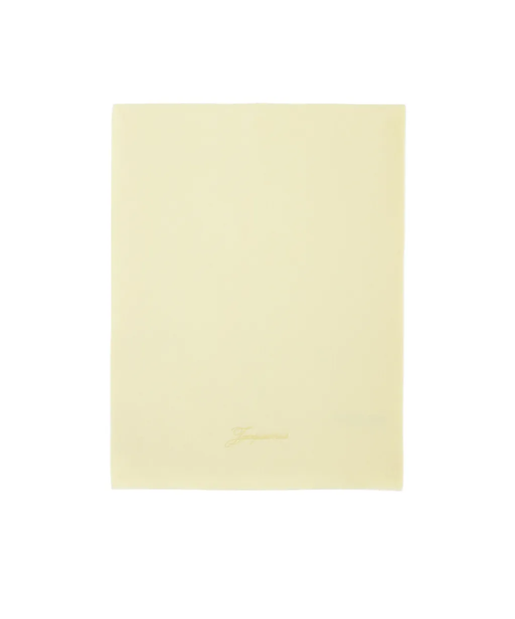 Jacquemus Le Tailleur Logo Embroidered Scarf