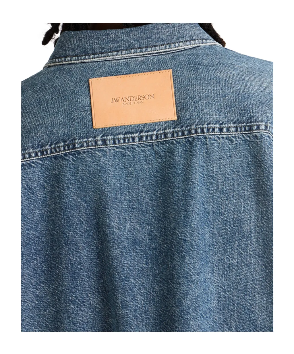 Jw Anderson Logo Patch Denim Shirt