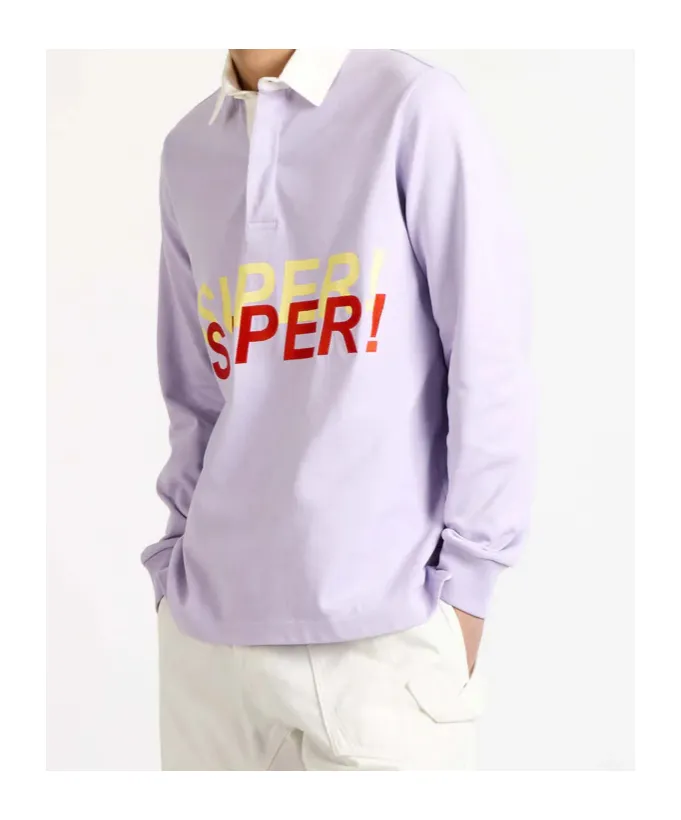 Jw Anderson Lilac Super Super Polo Shirt
