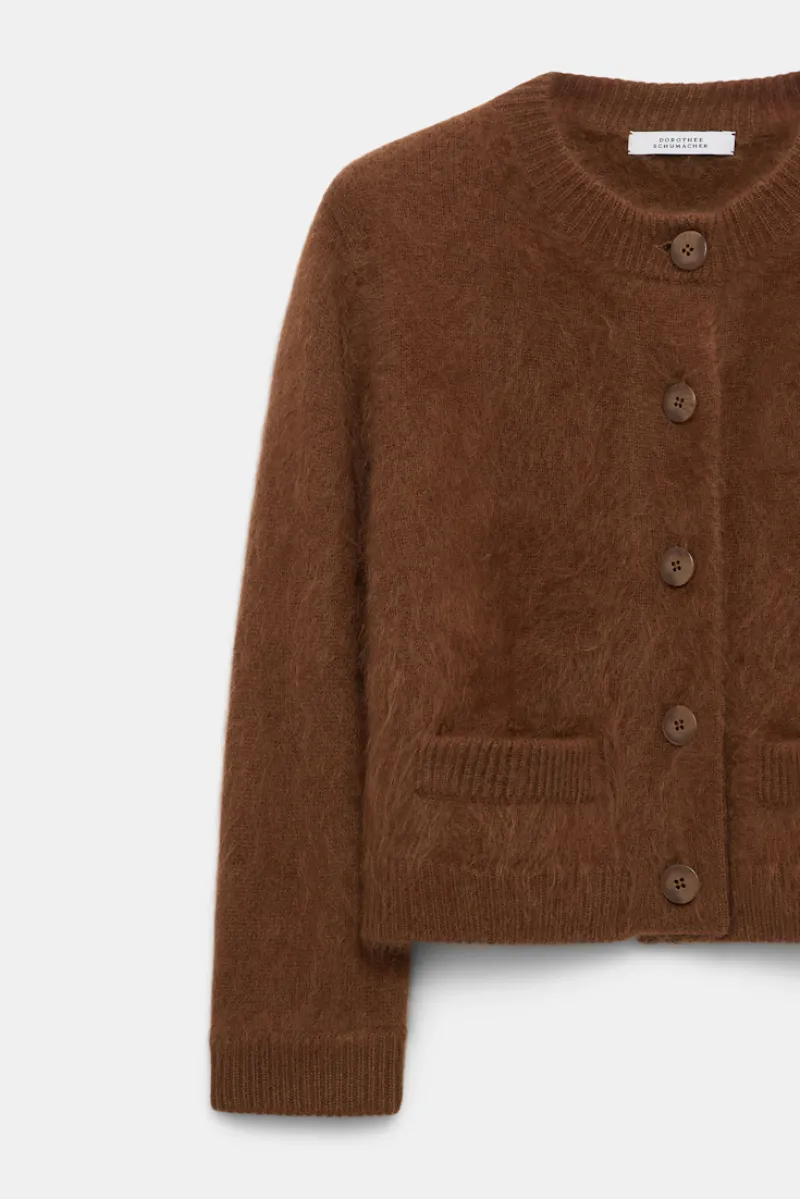 Dorothee Schumacher Fluffy Button-Up Cardigan