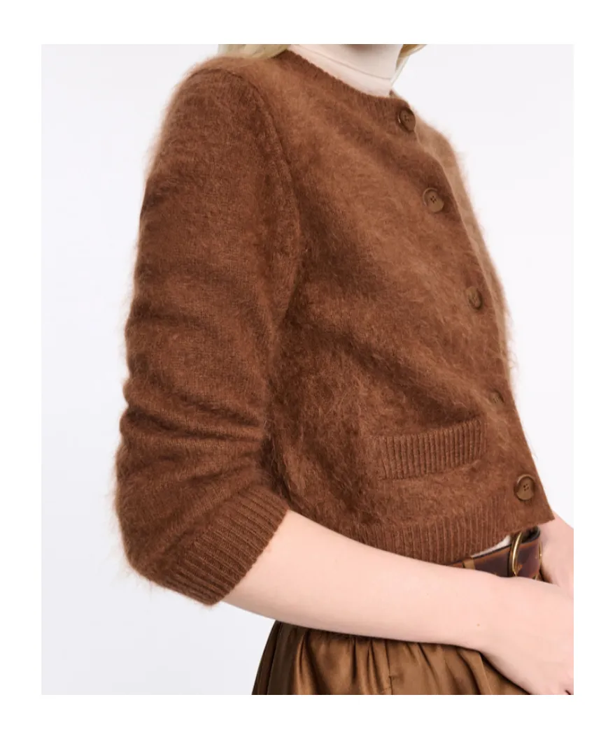 Dorothee Schumacher Fluffy Button-Up Cardigan