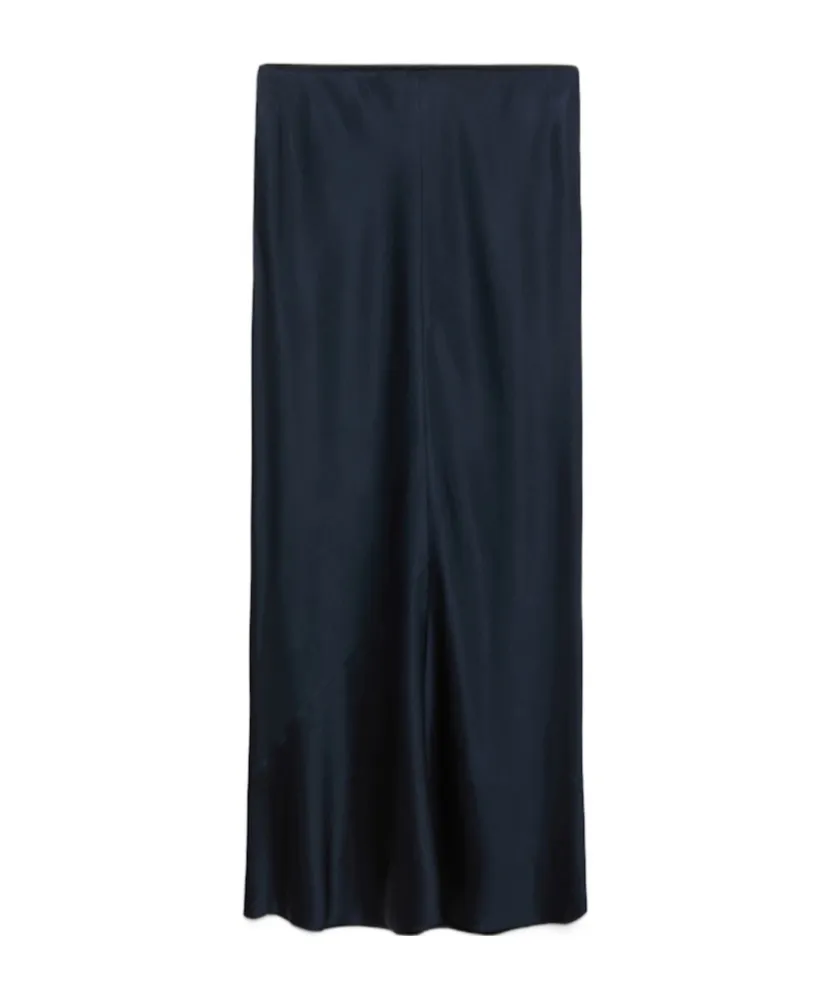 Dorothee Schumacher Bias-Cut Satin Midi Skirt