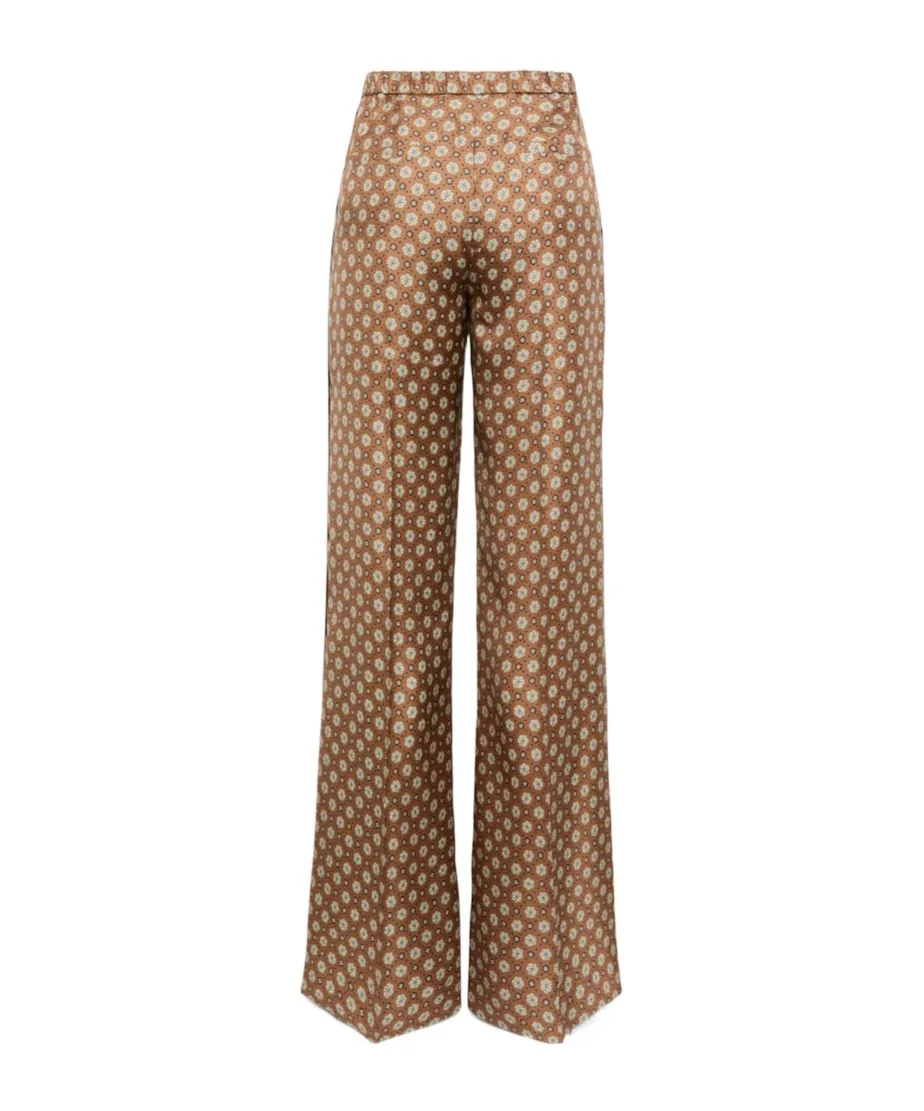 Dorothee Schumacher Printed Wide-Leg Silk Pants