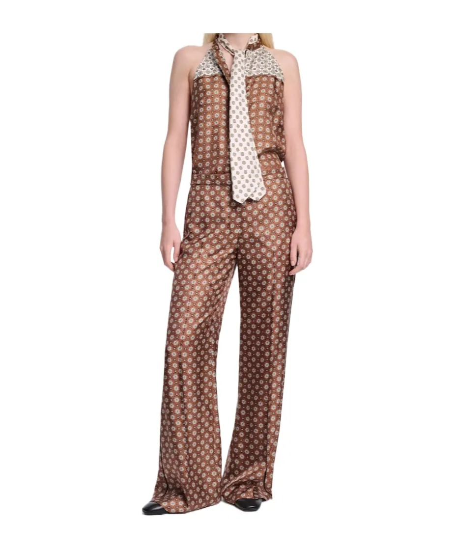 Dorothee Schumacher Printed Wide-Leg Silk Pants