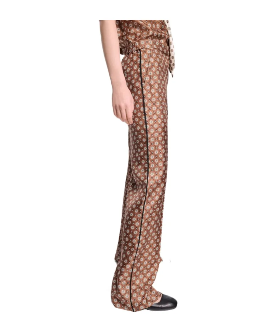 Dorothee Schumacher Printed Wide-Leg Silk Pants