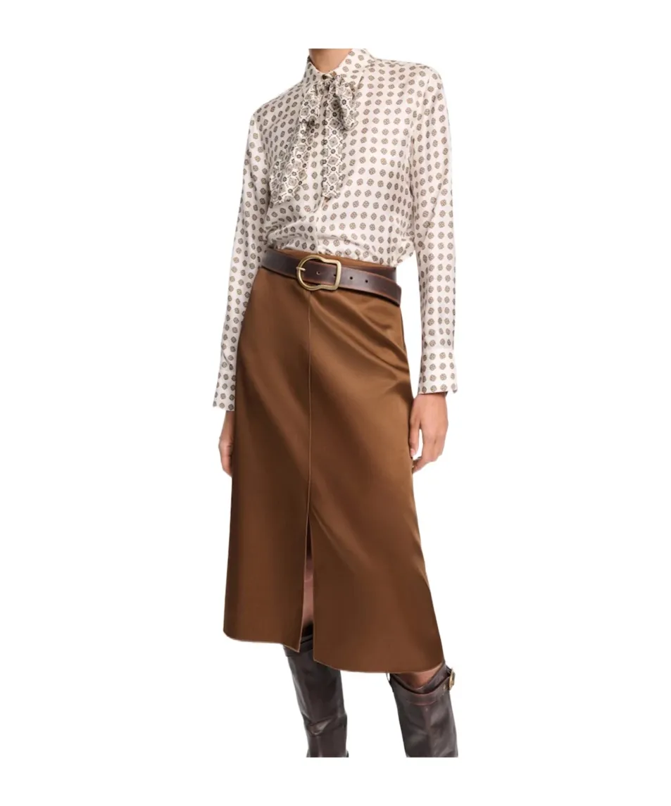 Dorothee Schumacher Tie Neck Printed Top