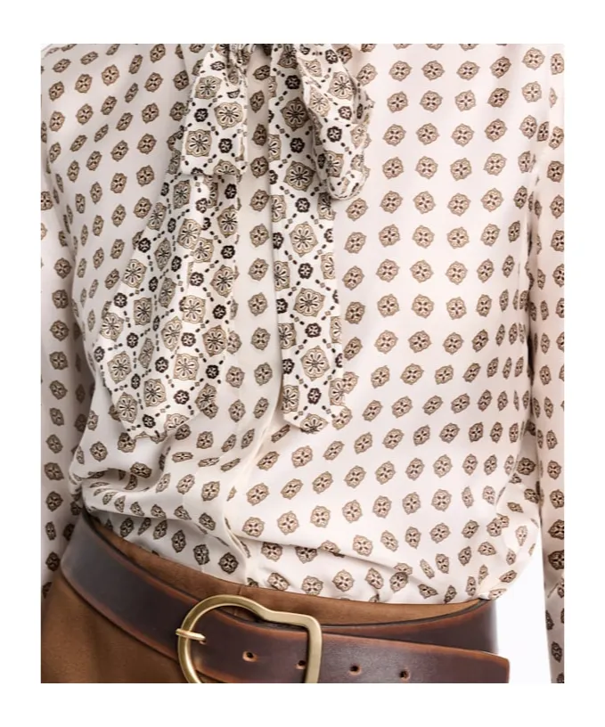 Dorothee Schumacher Tie Neck Printed Top
