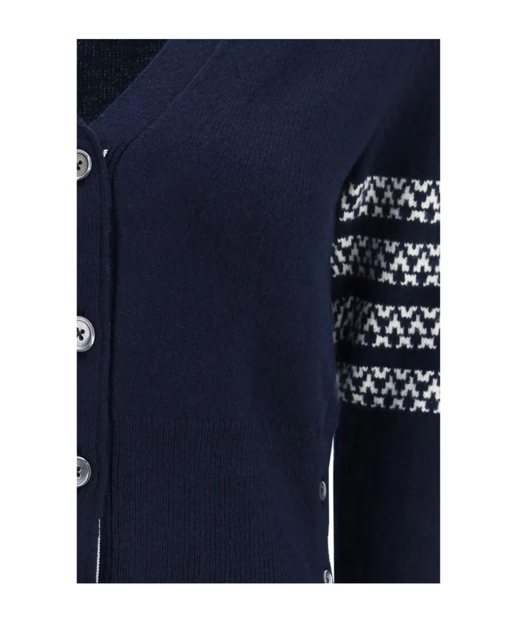 Thom Browne V-Neck Buttoned Cardigan