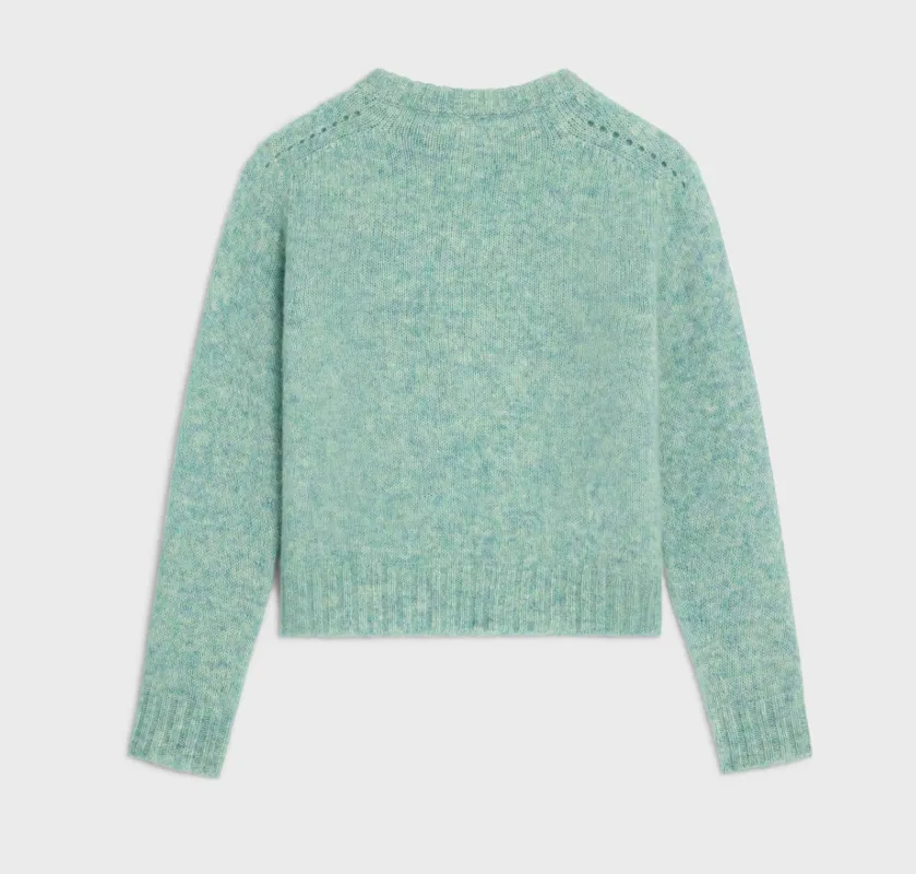 Crewneck Sweater In Shetland Wool