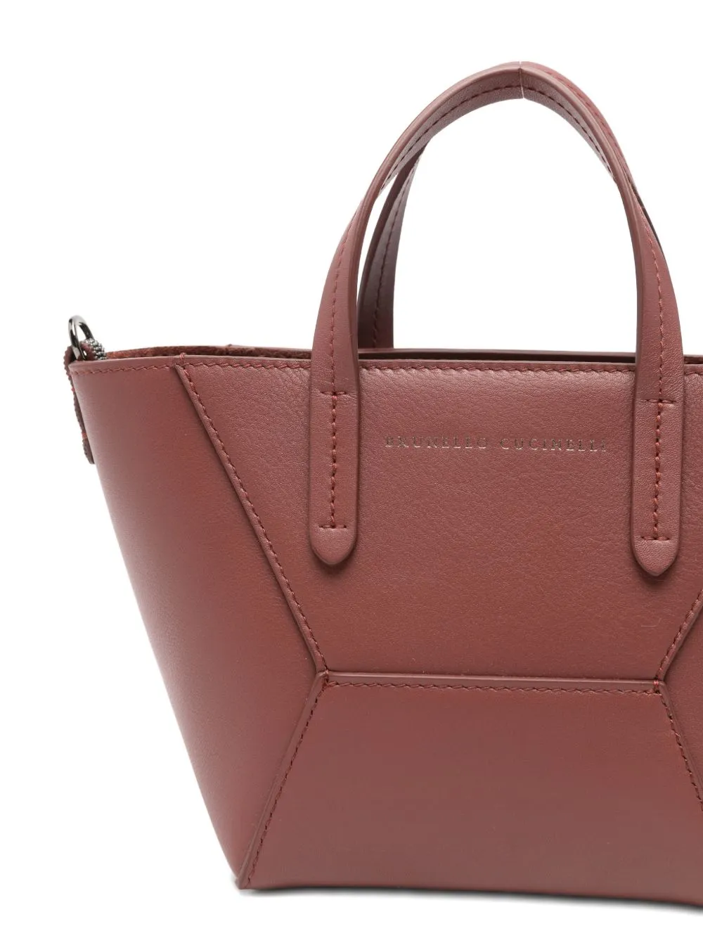 Mini Bc Duo Monili-Detail Leather Tote Bag