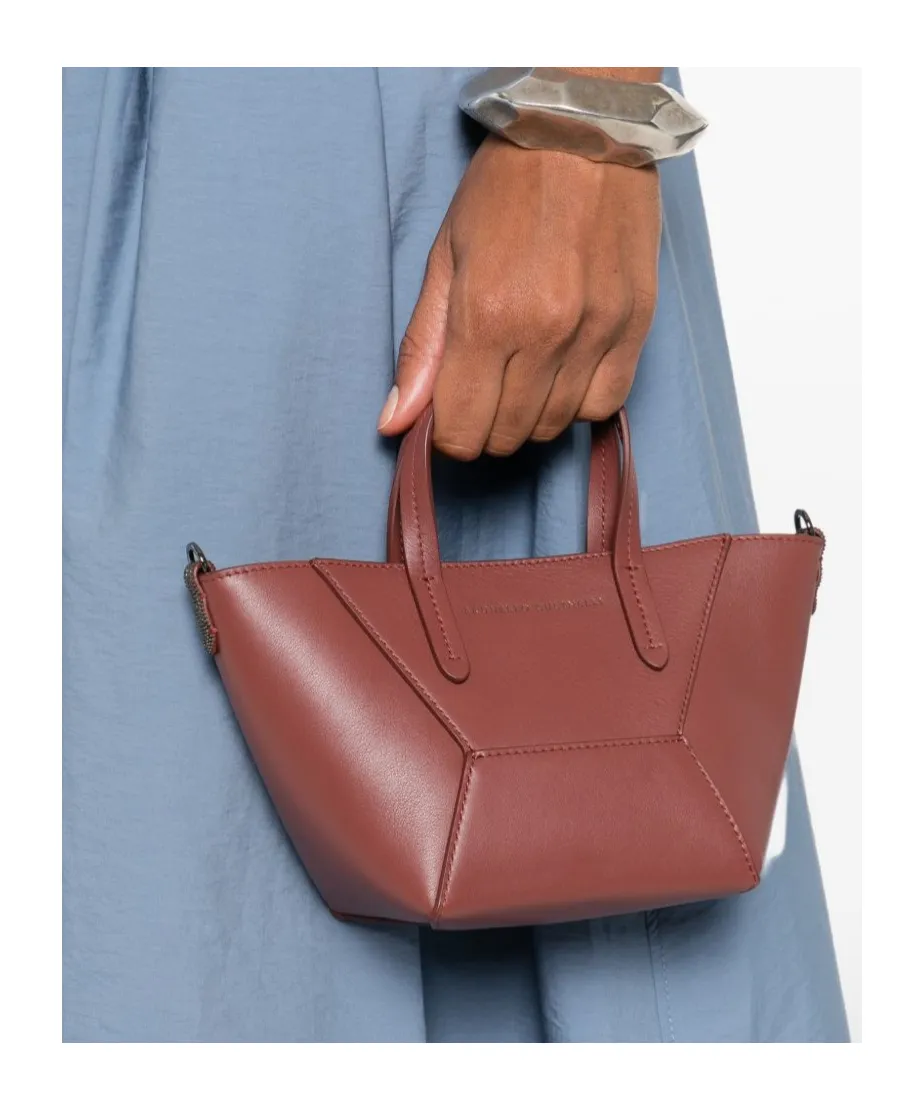 Mini Bc Duo Monili-Detail Leather Tote Bag