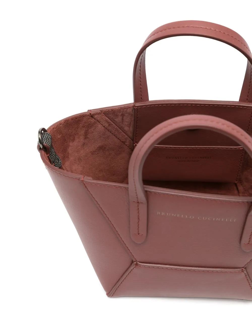 Mini Bc Duo Monili-Detail Leather Tote Bag