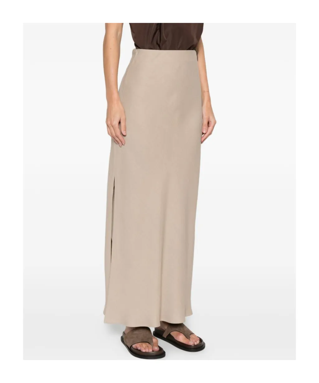 Side Slit Straight Skirt