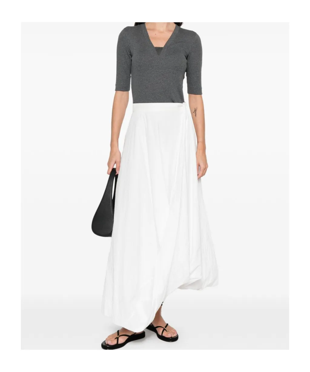 V-Neck Embellished T-Shirt