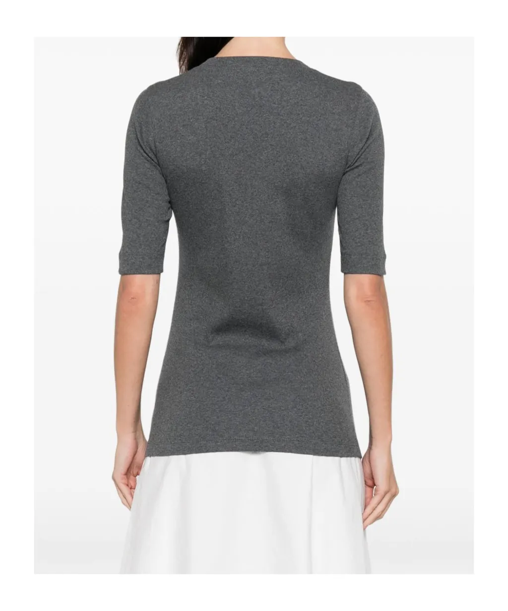 V-Neck Embellished T-Shirt