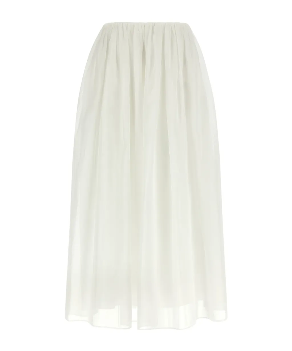 Brunello Cucinelli Elastic Waistband Layer Skirt