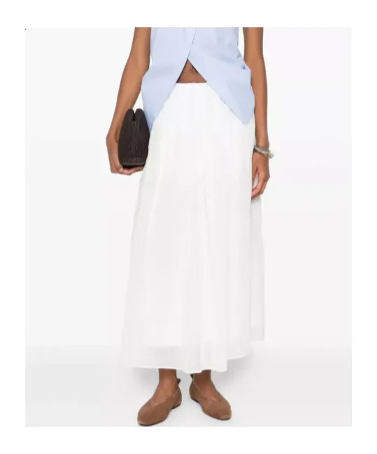 Brunello Cucinelli Elastic Waistband Layer Skirt