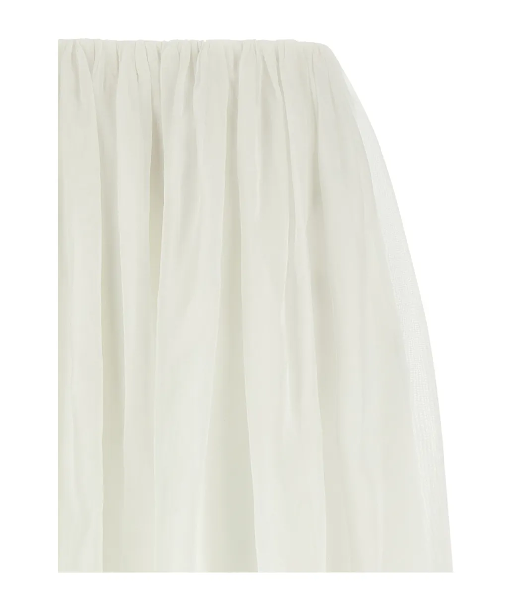 Brunello Cucinelli Elastic Waistband Layer Skirt