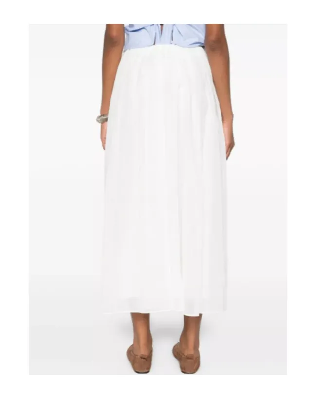 Brunello Cucinelli Elastic Waistband Layer Skirt
