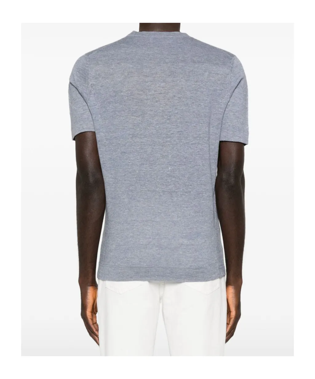 Brunello Cucinelli Short-Sleeve Ribbed T-Shirt