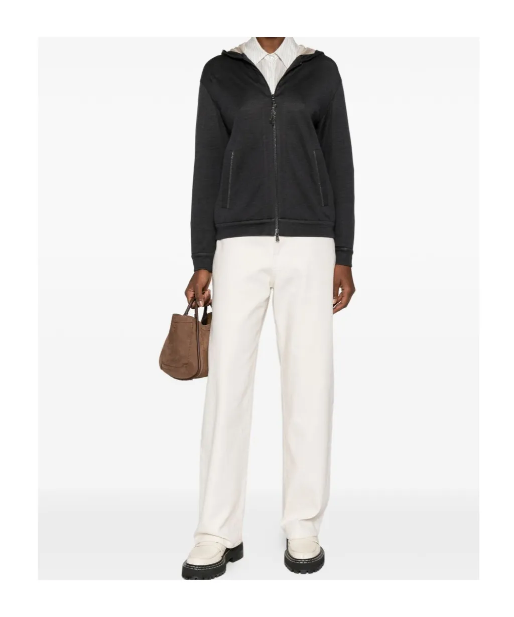 Brunello Cucinelli Monile Zipped Hoodie