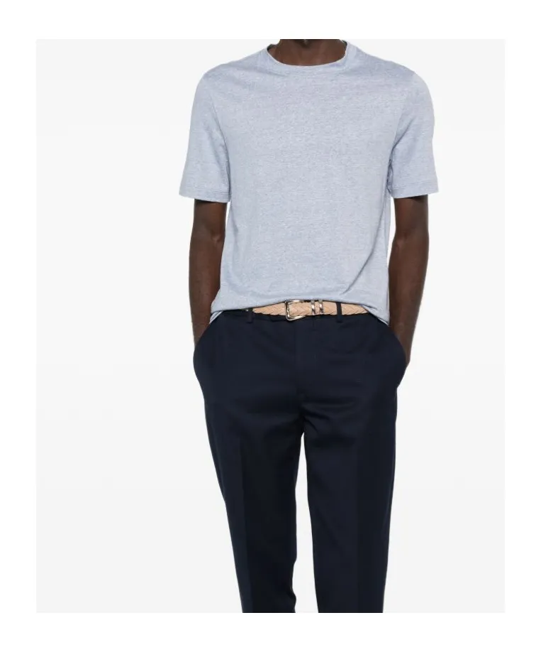 Straight Hem Cotton T-Shirt