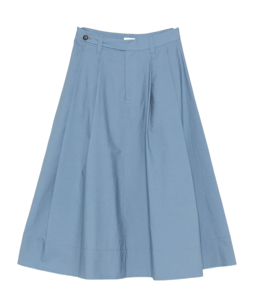 Pleated Cotton Skirt