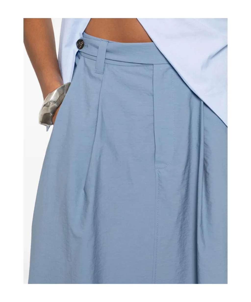 Pleated Cotton Skirt