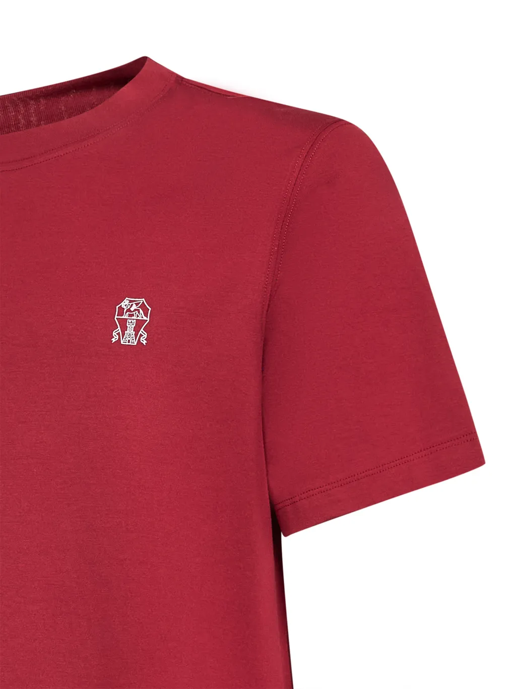 Brunello Cucinelli Logo Printed Crewneck T-Shirt
